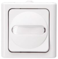 Kopp 560602007 Universalschalter AP-FR beleuchtet10AX 250V IP44 Blueelectric arktis