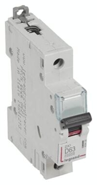 Legrand 409438 DX3 LS-Schalter D 63A 1-polig 10kA 230/400VAC 1TE