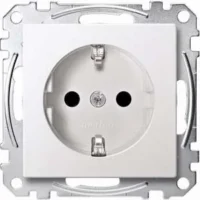 Merten SCHUKO-Steckdose polar weiß BRS Schraub-Liftkl. MEG2400-0419