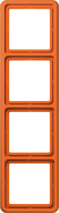 Jung Jung Rahmen 4-fach orange waage/senkrecht CD 584 WU O