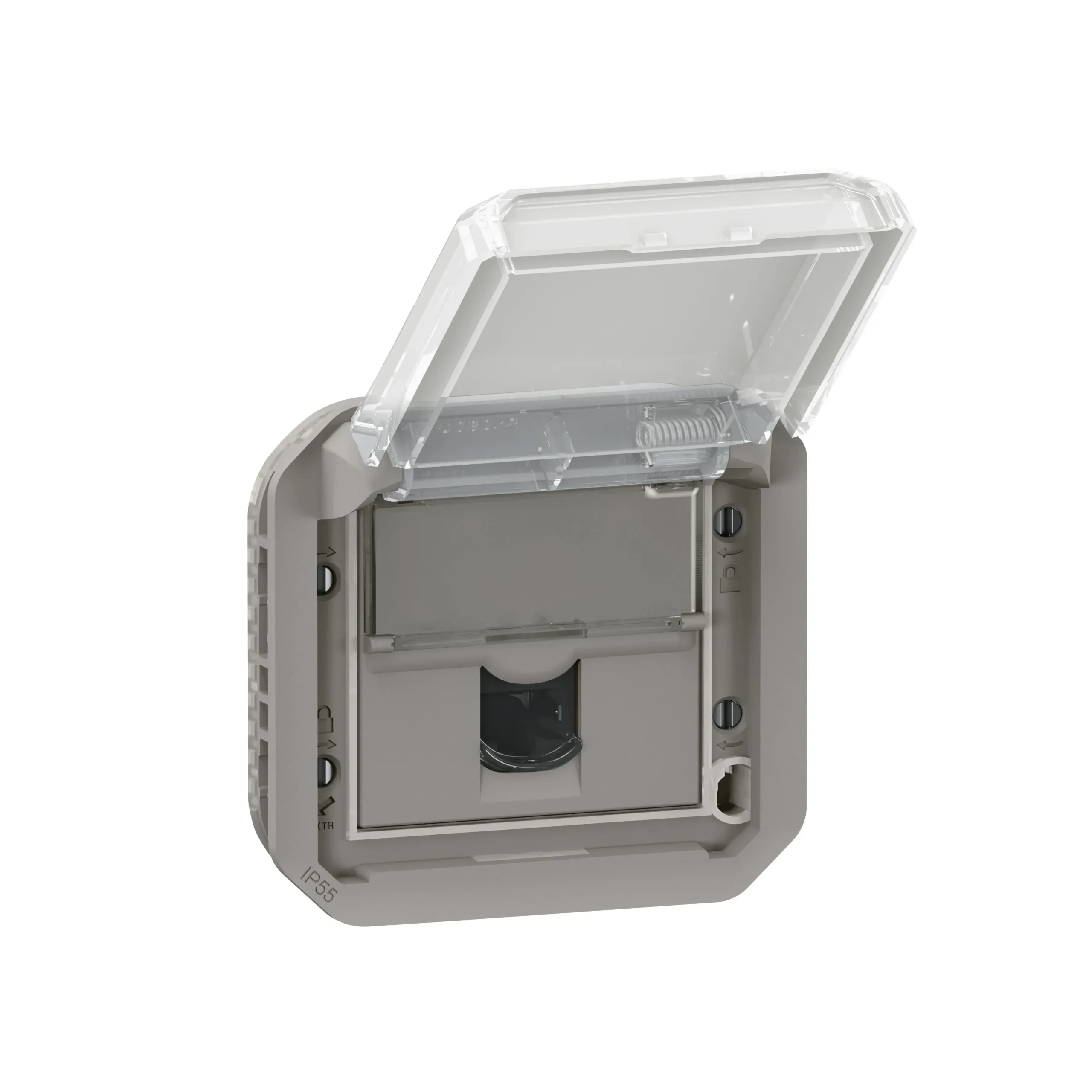Legrand Legrand 069569L Plexo New Einsatz RJ45 Datendose Cat 6 FTP in der Grau