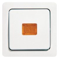 Jung 5561KO Abdeckung m.Lichtaustrittsfenster orange CD weiß