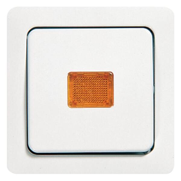 Jung Jung 5561KO Abdeckung mit Lichtaustrittsfenster orange CD weiß