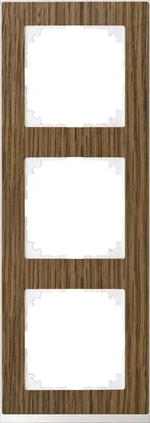Merten Merten Decor-Rahmen 3-fach Eiche/aktivweiß MEG4030-3674