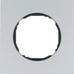 Berker Rahmen 1-fach flach Aluminium 10112674