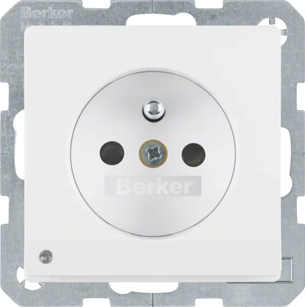 Berker Berker Steckdose pows/gl mit Schutzkontaktstift 6765106089