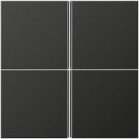 Jung AL2404TSAAN Tastensatz 4fach kpl LS/FD-design Aluminium anthrazit