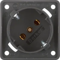 Berker SCHUKO-Steckdose 45 Grad anthrazit, damasziert 841852525