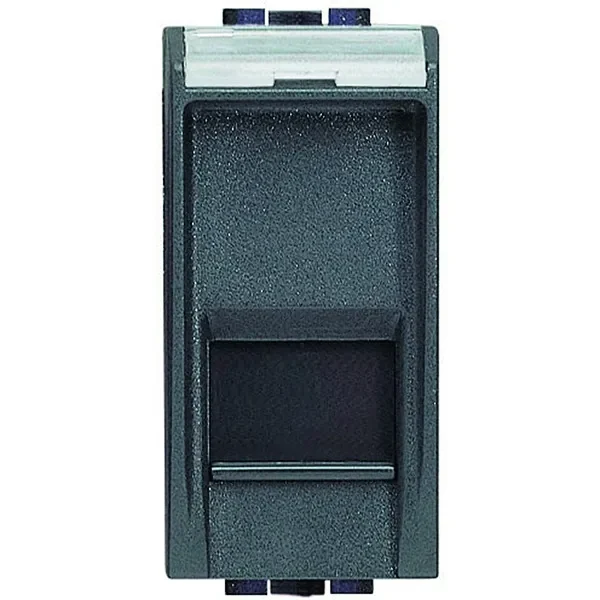 Legrand BTicino L4279C5E LivingLight Datendose RJ45 ungesch. Kategorie5e UTP werkz. Anthr.