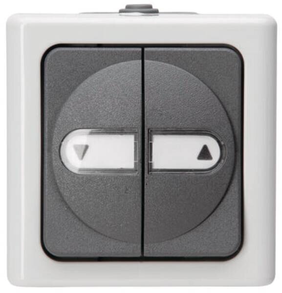 Kopp Kopp 560956012 Jalousietaster AP-FR 10AX 250V IP44 Blueelectric grau
