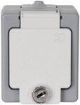 Kopp 105648002 Schutzkontakt-SteckdoseAP-FR 1-fach 2-polig16A 250V Std grau