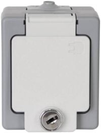 Kopp 105648002 Schutzkontakt-SteckdoseAP-FR 1-fach 2-polig16A 250V Std grau