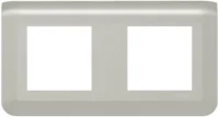 Legrand 079304L Rahmen 2x2-modulig horizontal Mosaic Aluminium