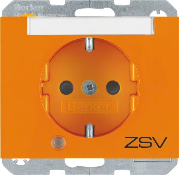 Berker Berker SCHUKO-Steckdose or/gl Kontroll-LED 41107114