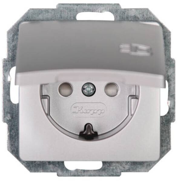 Kopp Kopp 920820085 Schutzkontaktsteckdose KS 16A 250V Paris silber
