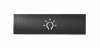 DoorBird Lichttasterblende für rechteckigen Lichttaster – Titan-Optik (PVD)