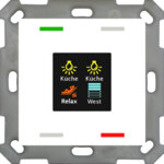 MDT technologies Taster Smart 55 4-fach Farbdisplay, reinweiß/glä BE-TAS5504.01