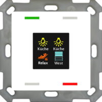 MDT technologies Taster Smart 55 4-fach Farbdisplay, reinweiß/glä BE-TAS5504.01