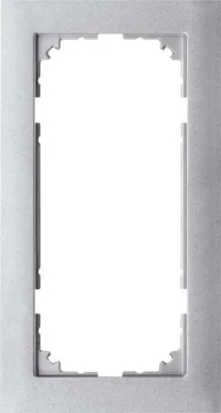 Merten Decor-Rahmen 2-fach aluminium MEG4025-3660