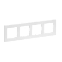 Legrand 765184 SEANO+4-fach Rahmen in der Farbausführung Ultraweiß