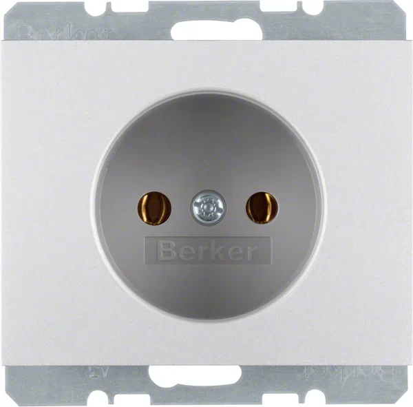 Berker Berker Steckdose aluminium ohne Schutzkontakt 6167157003