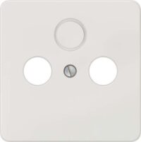 Siemens 5TG1828-2 DELTA profil titanweiß Abdeckplatte für TV/RF/SAT 2+3-Loch