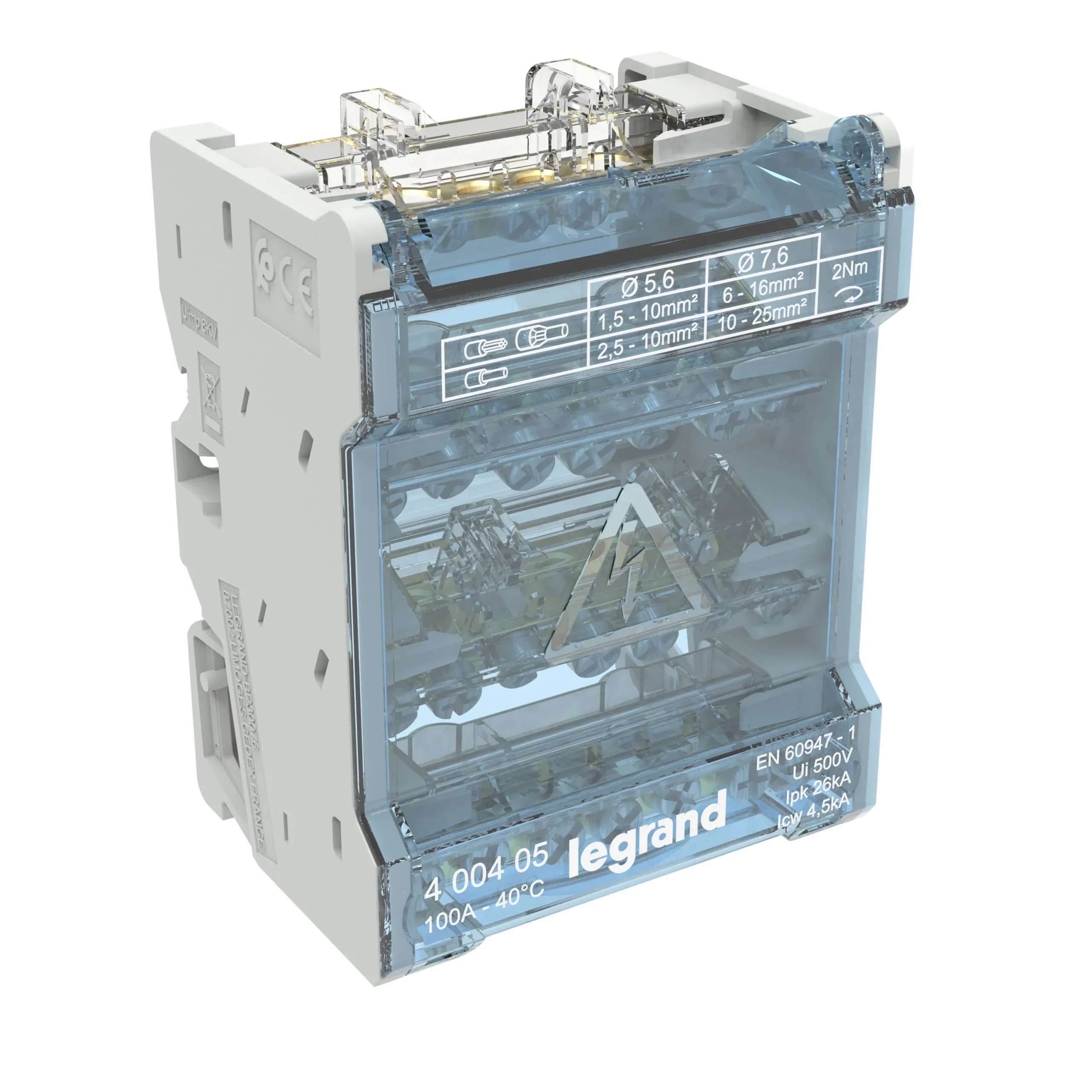 Legrand Legrand 400405 Klemmenblock 4P/100A 7KL 4M
