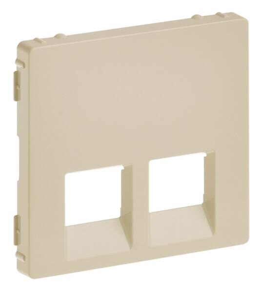 Legrand Legrand 755421 Abdeckung RJ11/RJ45 2-fach Valena Life mandelweiß