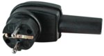 Kopp 178216009 Vollgummischutzkontakt- winkelstecker IP44 3x2,5qmm 16A schwarz