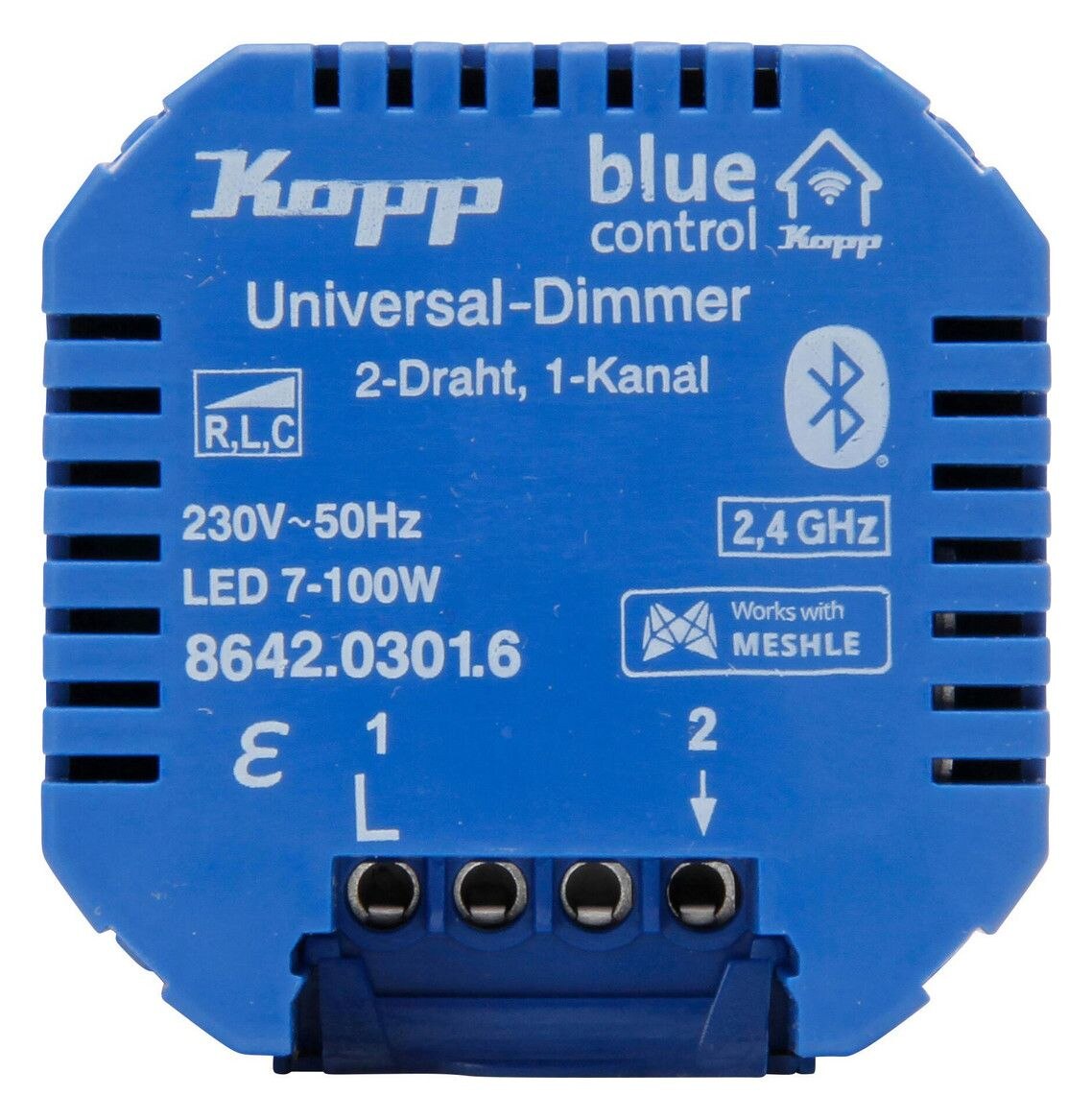 Kopp Kopp 864203016 Blue-control Uni Dimmaktor 1-Kanal 2-Draht mit Bluetooth