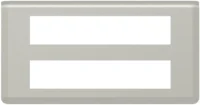 Legrand 079328L Rahmen 2x10-modulig horizontal Mosaic Aluminium