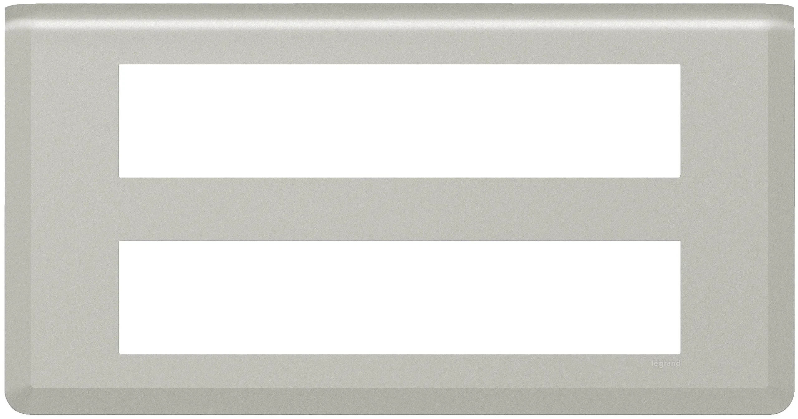 Legrand Legrand 079328L Rahmen 2x10-modulig horizontal Mosaic Aluminium