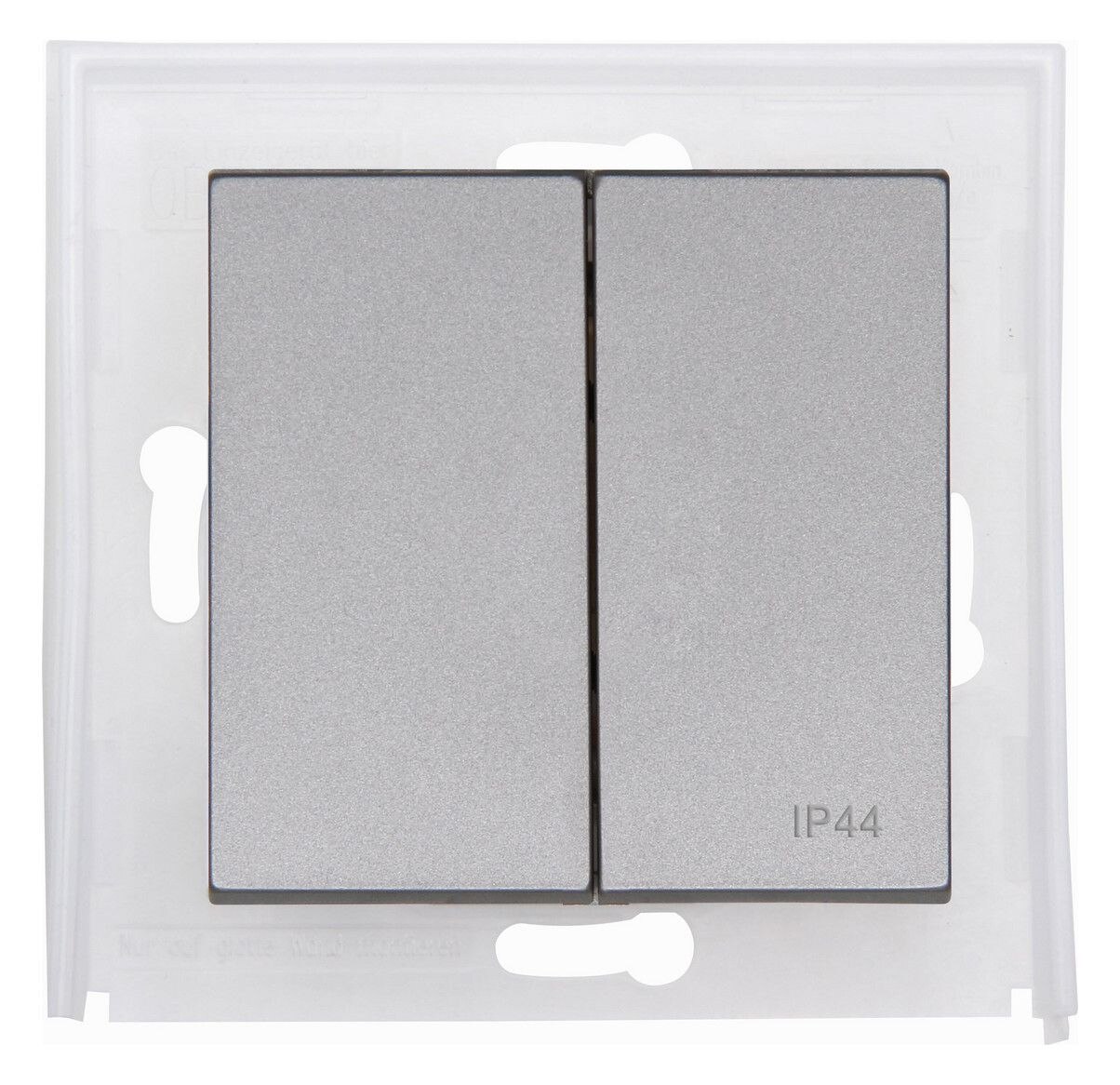 Kopp Kopp 493647001 HK07 IP44-Doppel-Flächenwippe Farbe:stahl