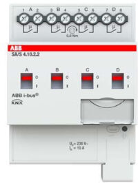 ABB Stotz S&J Schaltaktor 4-fach, 10A Reiheneinbaugerät SA/S4.10.2.2