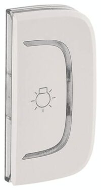 Legrand 755500 Wippe BUS/SCS mit Symbol Licht 1M rechts beids. Valena Allure mandelw.