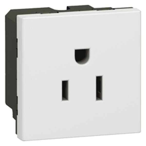 Legrand Legrand 077504 Steckdose USA (SK) 2P+E 15A Mosaic weiß