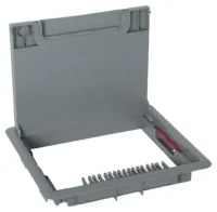 Legrand 088001 Deckel für Gerätebox mit Teppichrand 12/18Module Kunststoff