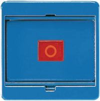 Jung 561GLBL Abdeckung m.Glasscheibe blaue Wippe