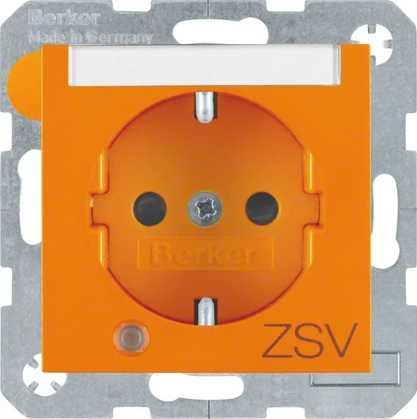 Berker Berker SCHUKO-Steckdose or/gl Kontroll-LED 41108914