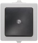 Kopp 566356003 AP-FR Taster mit Linse beleuchtet10AX 250V IP44 Nautic grau