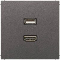 Jung MAAL1163AN Einsatz HDMI/USB LS Aluminium anthrazit