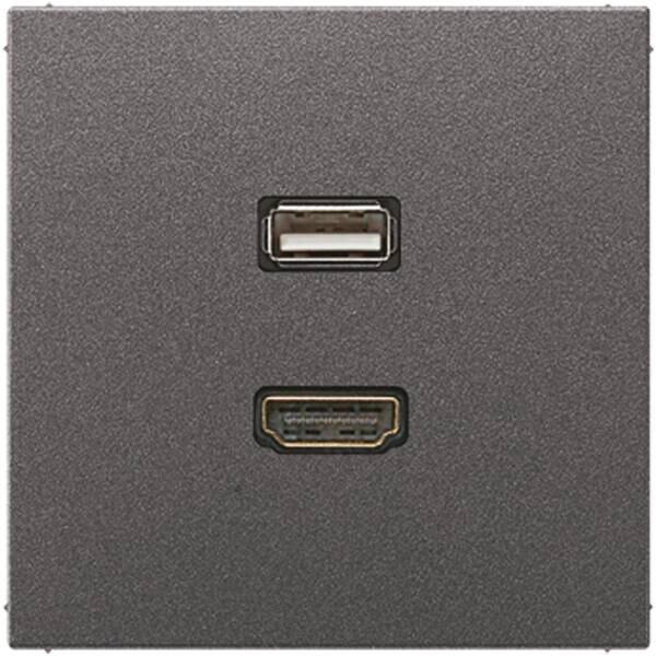 Jung Jung MAAL1163AN Einsatz HDMI/USB LS Aluminium anthrazit