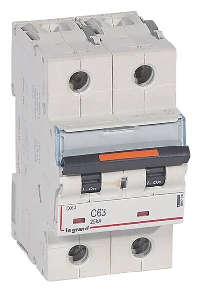 Legrand Legrand 409774 DX3 LS-Schalter C 63A 2-polig 25kA 400VAC 3TE