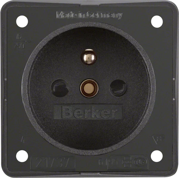 Berker Berker Steckdose anthrazit mit Erdungsstift 961952505