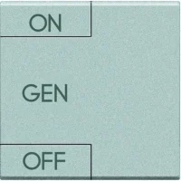 BTicino NT4911M2AFN LivingLight Symbolwippe 2M ON-OFF-GEN Tech