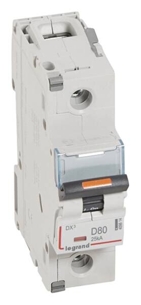 Legrand Legrand 409814 DX3 LS-Schalter D 80A 1-polig 25kA 230/400VAC 1,5TE