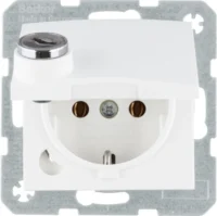 Berker SCHUKO-Steckdose polarweiß matt 47631909