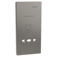 Mert MEG 2109-3450 Zentralplatte für Rasiersteckdose Nickelmetallic System