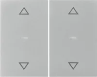 Berker Abdeckung Tastsensor-Modul 2-fach edelstahl 80961373
