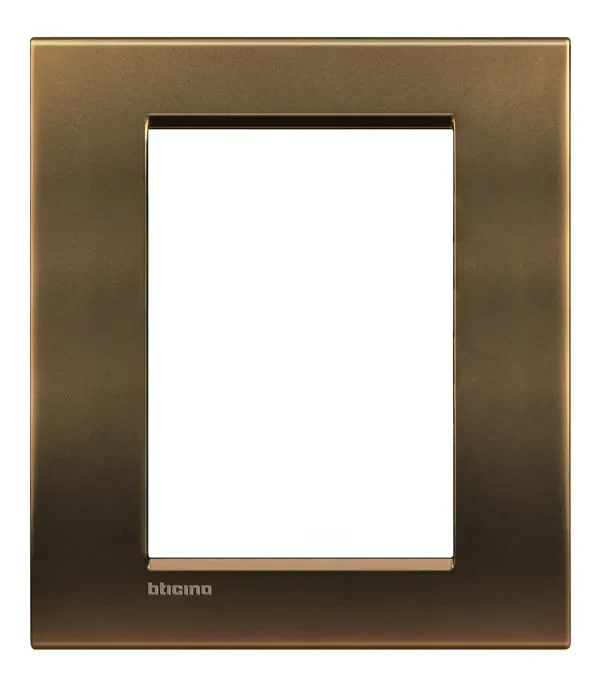 BTicino LNA4826BZ LivingLight Abdeck- rahmen für Kompaktinstallation 3+3M Bronze